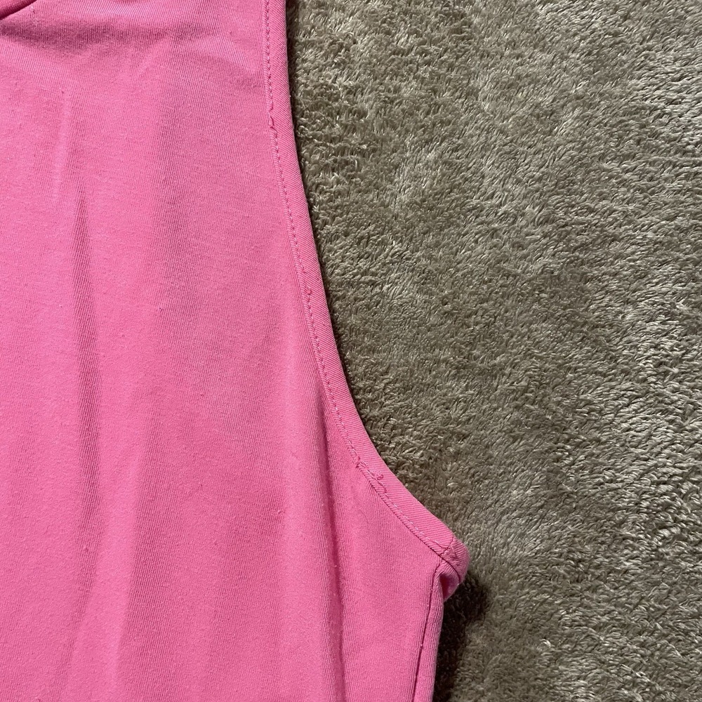 Nike Tank Top Womens Small Dri Fit Pink Middle Swoosh Racerback Shirt Active Run - Picture 5 of 5